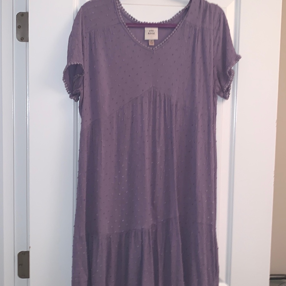 Purple Short Sleeve Knox Rose Dress